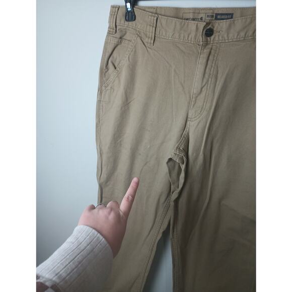 Carhartt Rugged Flex Relaxed Fit Canvas Work Pant Men's 35 x 30 - Picture 3 of 7